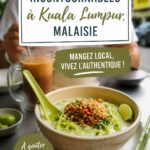 Plats typiques de Kuala Lumpur présentés dans un restaurant local