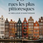 Une vue pittoresque d'une rue typique d'Amsterdam avec des maisons à pignons colorés