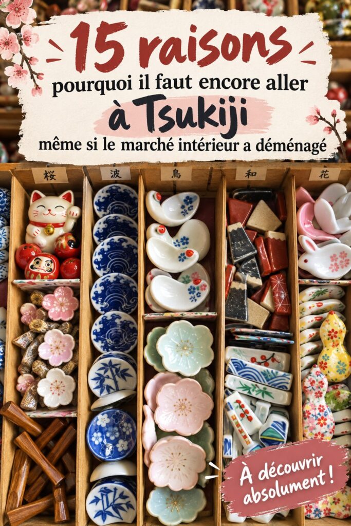 Des étals de fruits de mer frais au marché extérieur de Tsukiji à Tokyo.
