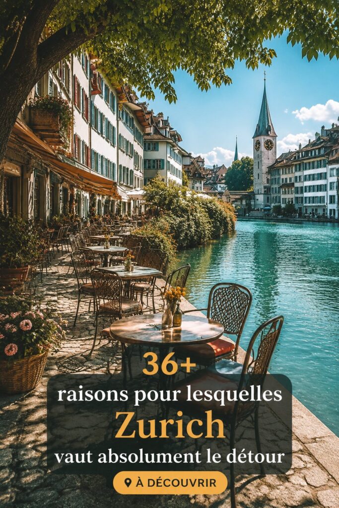 Vue panoramique sur le lac de Zurich avec les montagnes en arrière-plan