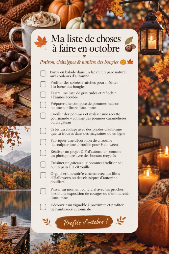 Décoration d'automne cosy avec courges et bougies dans un intérieur chaleureux