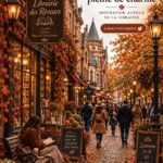 Rues colorées d'un village allemand en automne
