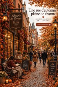 Rues colorées d'un village allemand en automne