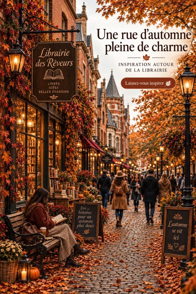 Rues colorées d'un village allemand en automne