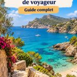 Plage de Majorque avec des vacanciers se relaxant au soleil
