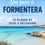 Plage de Formentera avec sable blanc et eau turquoise, idéale pour se détendre