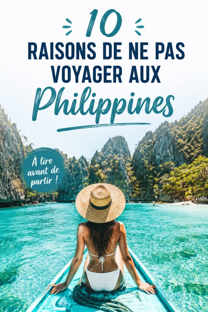 Un paysage naturel des Philippines, malgré ses attraits, montre des signes de dégradation.