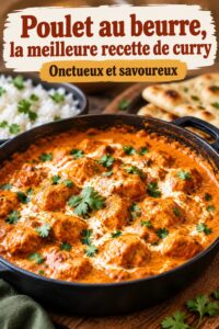 Butter chicken malais avec riz parfumé