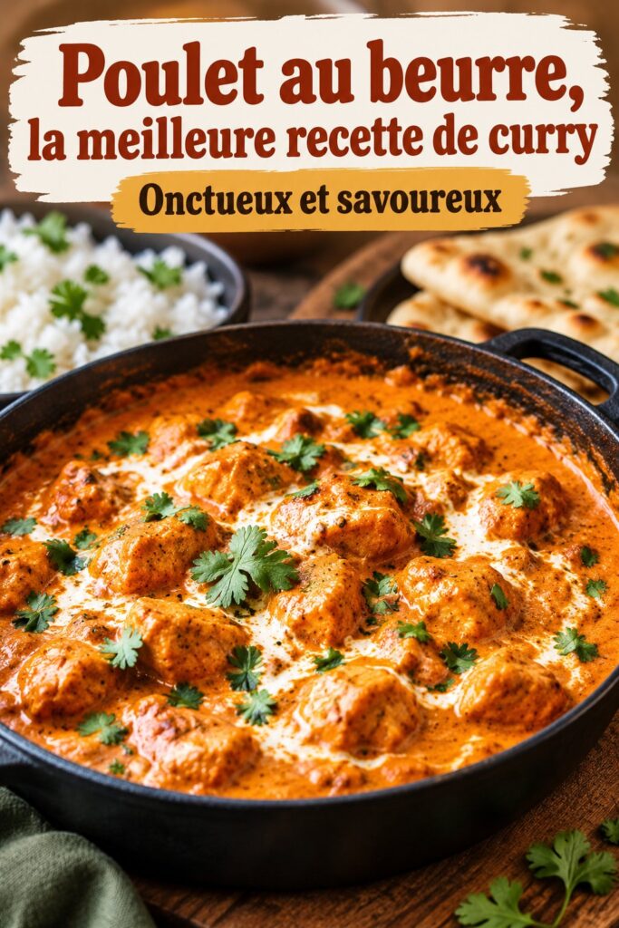 Butter chicken malais avec riz parfumé