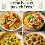 Escalope de dinde rôtie accompagnée de légumes frais