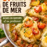 Assiette de fruits de mer variés préparés avec soin, prêts à être dégustés.