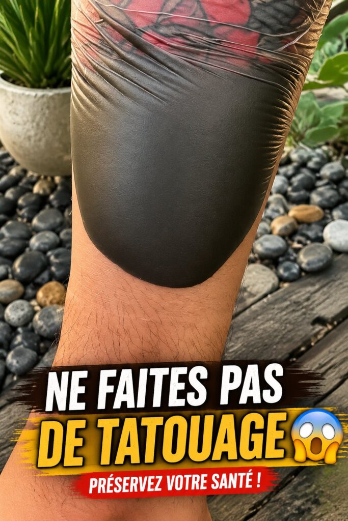 Femme réfléchissant à un design de tatouage avant de se faire tatouer.