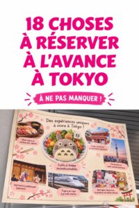 Vue panoramique de Tokyo avec des activités emblématiques à découvrir