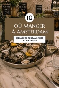 Vue d'un plat typique néerlandais servi dans un restaurant à Amsterdam.