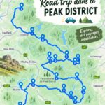 Un paysage pittoresque du Peak District avec des collines verdoyantes et des sentiers de randonnée