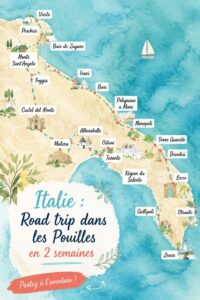 Panorama des paysages magnifiques des Pouilles, Italie, un road trip inoubliable