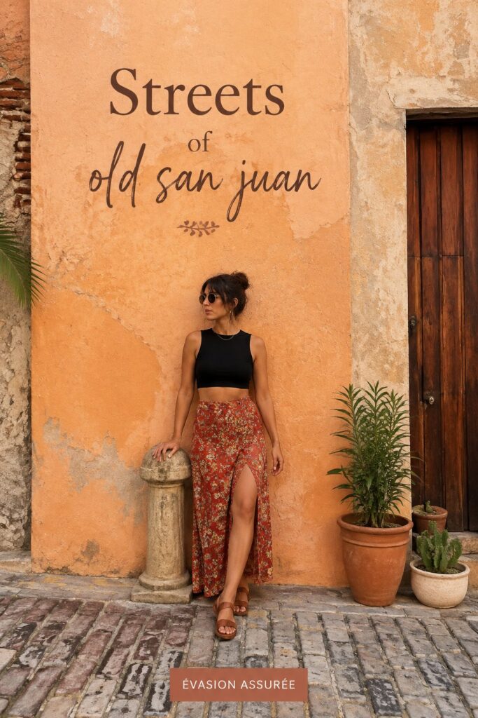 Rues colorées et historiques de Vieux San Juan, Porto Rico
