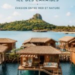 Vue tropicale sur les plages de Sainte-Lucie, île des Caraïbes.
