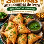 Samosas croustillants de pommes de terre servis avec sauce piquante