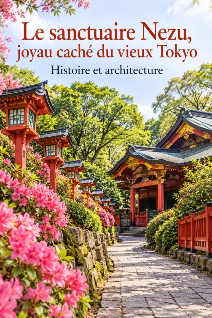 Sanctuaire Nezu à Tokyo, un trésor caché illustrant l'architecture traditionnelle japonaise.