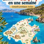 Belles plages de Majorque avec un ciel bleu et une eau cristalline