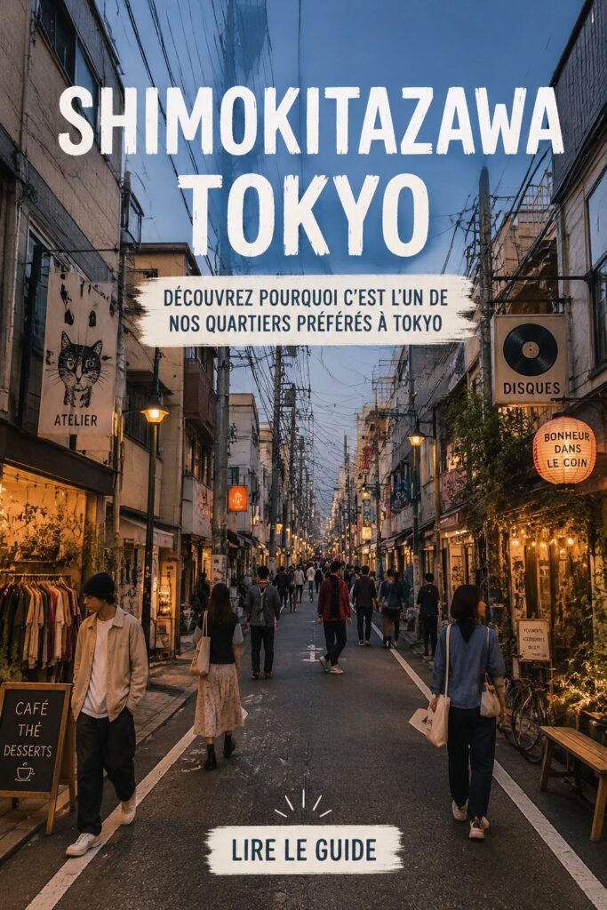 Vue de Shimokitazawa, un quartier animé de Tokyo avec ses boutiques vintage et ses cafés
