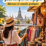Marché coloré à Bangkok avec des boutiques attrayantes