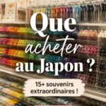 Souvenirs colorés typiques du Japon, prêts à être emportés.