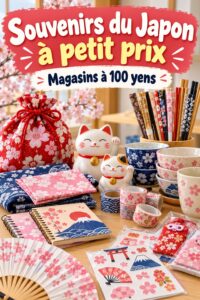 Souvenir japonais coloré trouvé dans un magasin à 100 Yen
