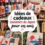 Souvenirs japonais colorés à offrir, représentant la culture japonaise.