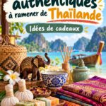 Sélection de souvenirs artisanaux typiques de Thaïlande