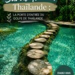 Vue panoramique sur Surat Thani, avec ses rivières et collines verdoyantes, illustrant l'atmosphère tranquille de la ville.