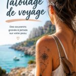 Un magnifique tatouage de voyage représentant une boussole et des paysages
