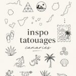 Tatouage représentant une vague inspirée des Canaries sur le bras d'une femme en vacances.