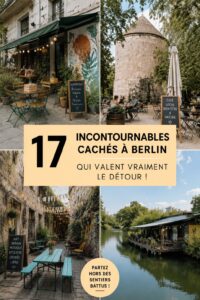 Vue panoramique sur un lieu caché à Berlin avec des bâtiments historiques