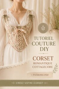 Tutoriel couture pour un corset cottagecore romantique