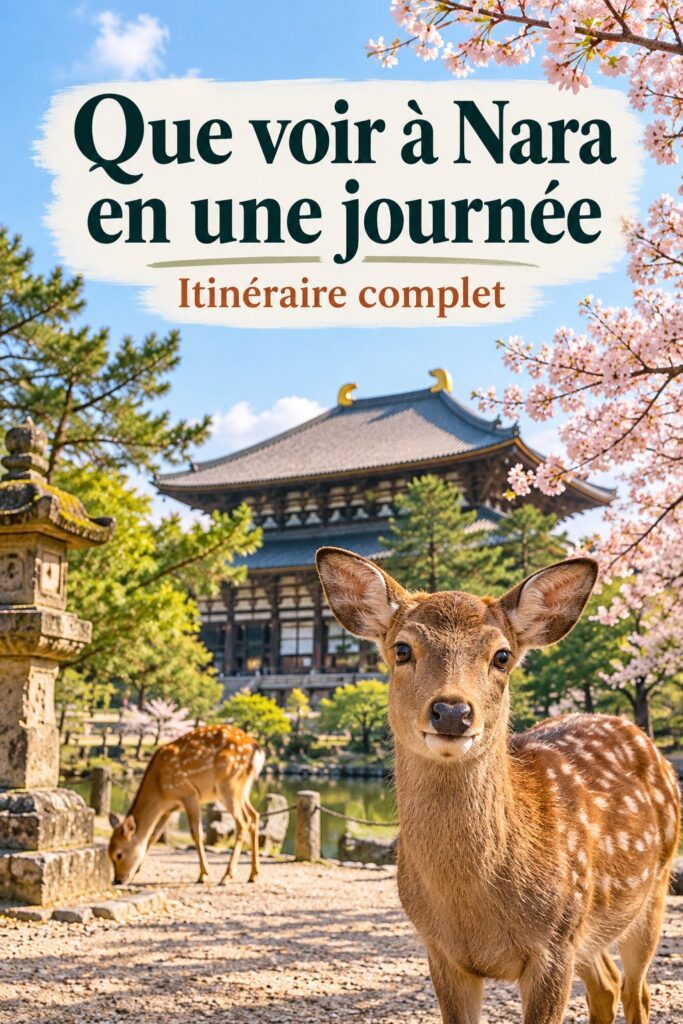 Un majestueux temple à Nara, symbole du patrimoine culturel japonais.