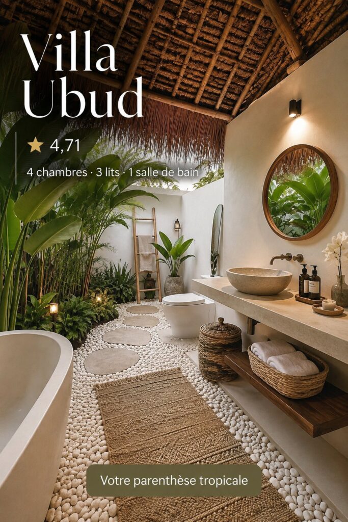 Villa luxueuse à Ubud entourée de nature verdoyante