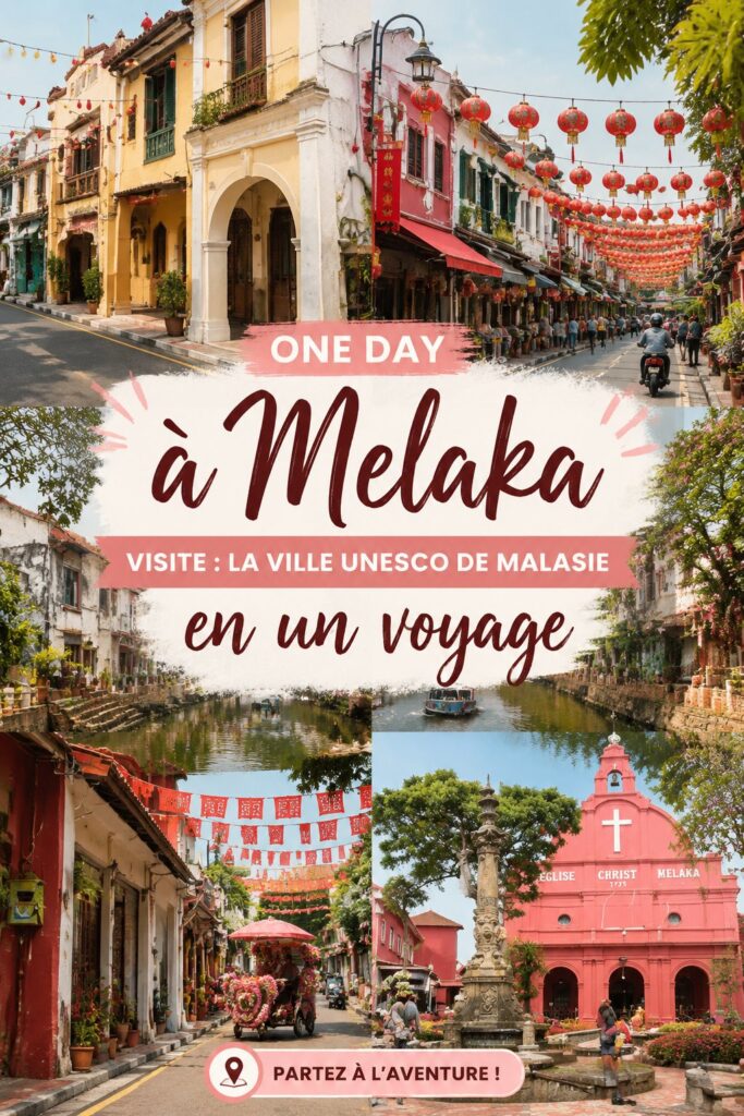 Vue aérienne de la ville de Melaka, joyau UNESCO en Malaisie