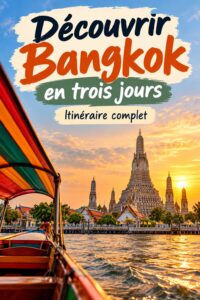Vue magnifique du Wat Pho, un temple emblématique de Bangkok.
