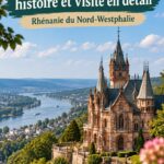 Vue panoramique du Château de Drachenburg entouré de verdure en Allemagne.