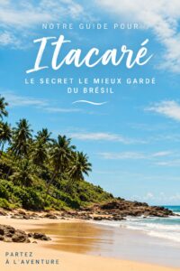 Plage ensoleillée à Itacaré, au Brésil, avec des palmiers