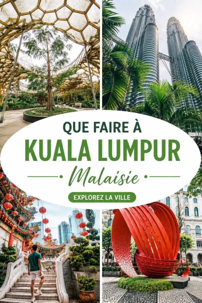 Vue des Tours Petronas scintillantes à Kuala Lumpur, symbole de la ville.