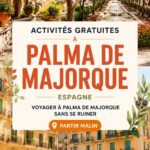 Vue de la plage gratuite de Palma de Majorque avec des visiteurs qui profitent du soleil
