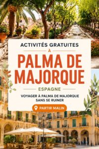 Vue de la plage gratuite de Palma de Majorque avec des visiteurs qui profitent du soleil