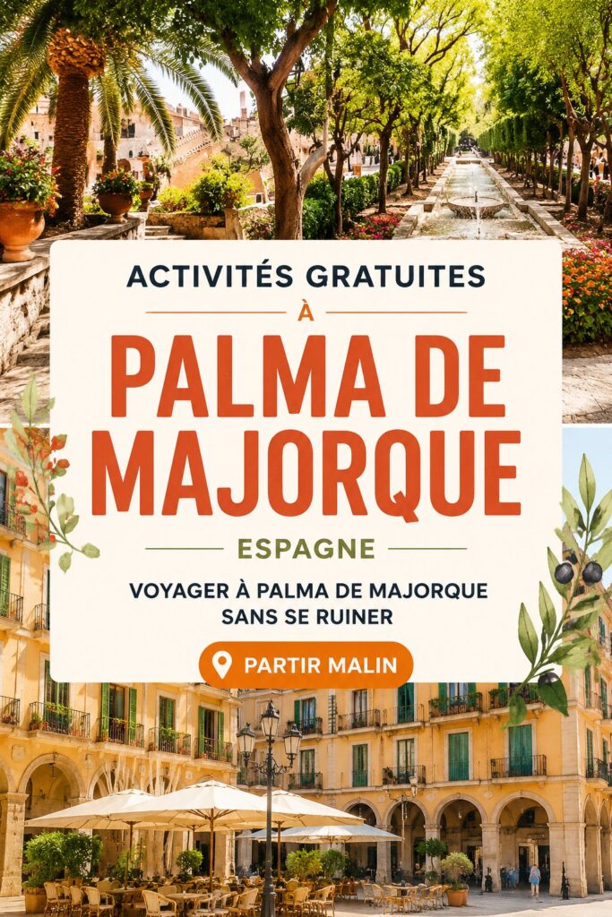 Vue de la plage gratuite de Palma de Majorque avec des visiteurs qui profitent du soleil