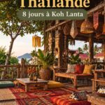 Plage tranquille de Koh Lanta avec son sable blanc et ses eaux turquoise - un cadre idyllique pour des vacances relaxantes.