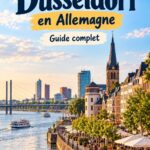 Vue panoramique de Düsseldorf, montrant son architecture moderne le long du Rhin.