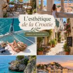 Vue panoramique sur la côte dalmate en Croatie, mettant en valeur ses eaux cristallines et ses îles verdoyantes.