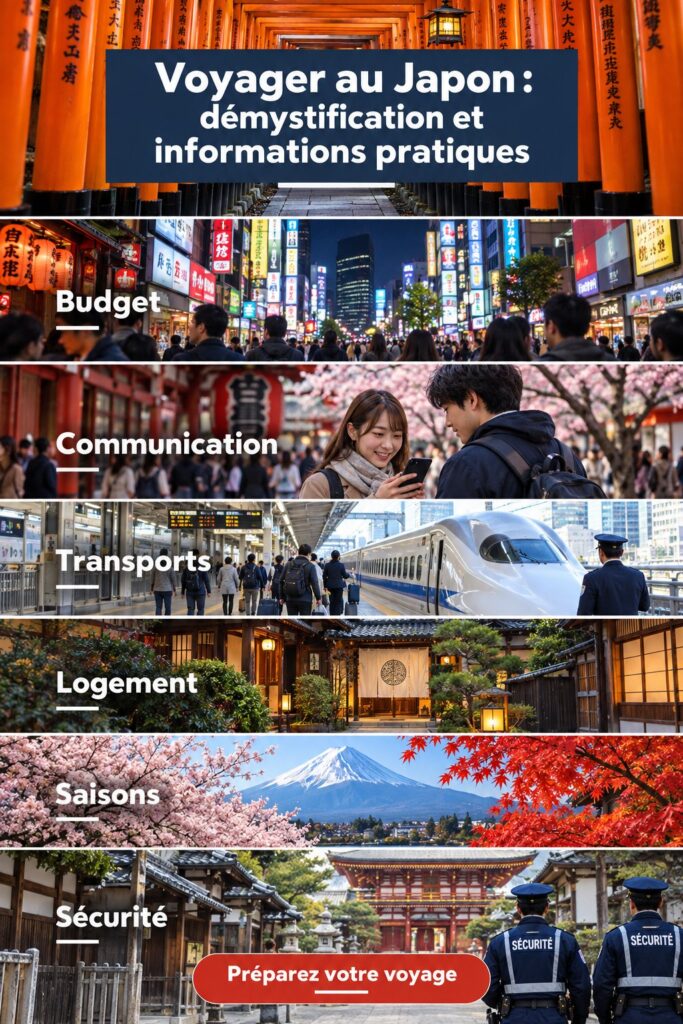 Un paysage urbain du Japon avec des temples et des gratte-ciels.